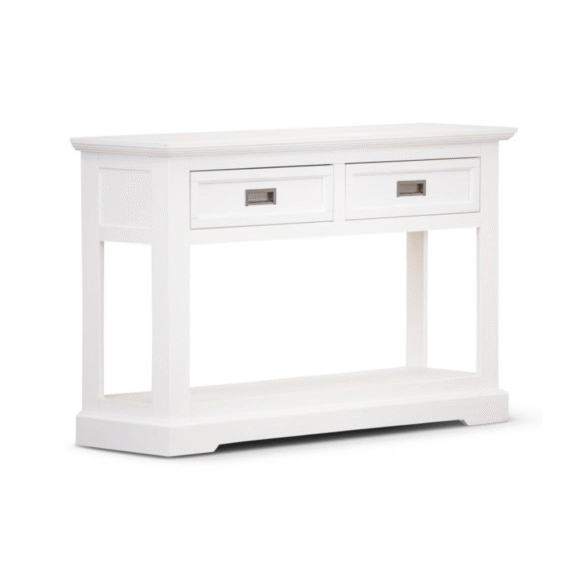 Raphael L125XD38XH80cm Console/Hall Table -Vivid White