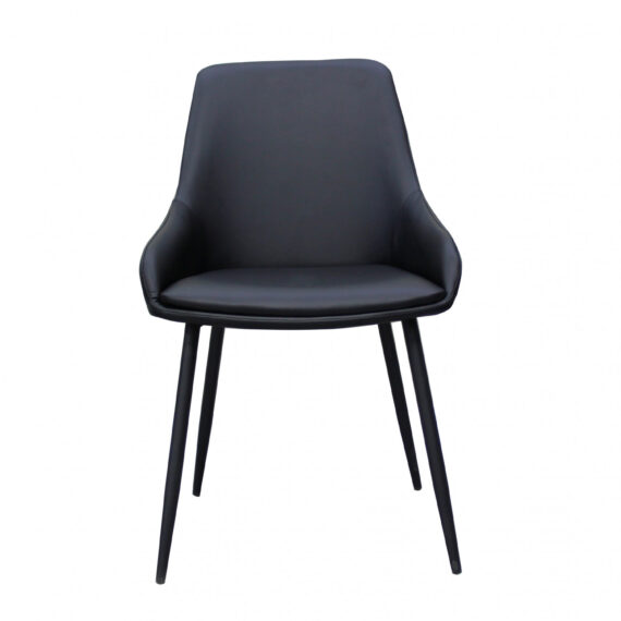 LAGUNA  Dining Chair-Black Eco-Leather