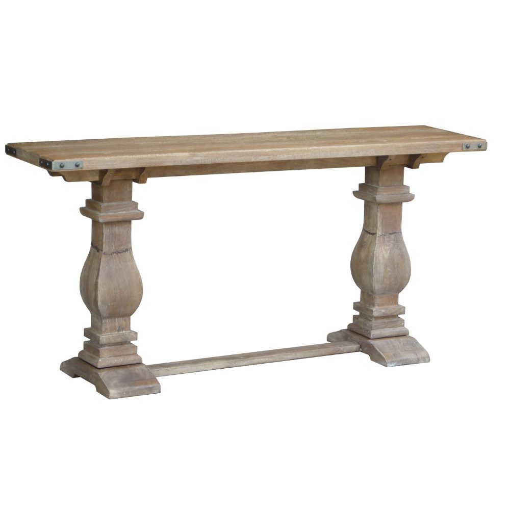 French ConsoleHall Table 160x40x77.5 Cm - Honey wash