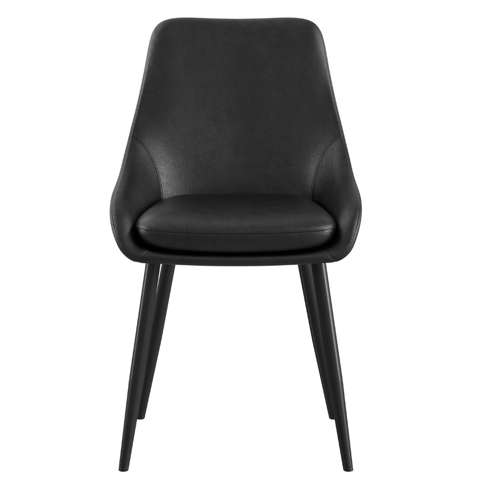 LAGUNA  Dining Chair-Black Eco-Leather