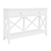 white Hampton L120 X D35 XH78cm Hall/Console Table-White