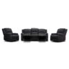 Canterburry 3+1+1 seater Manual Recliner suite-Multiple Color options - Jet