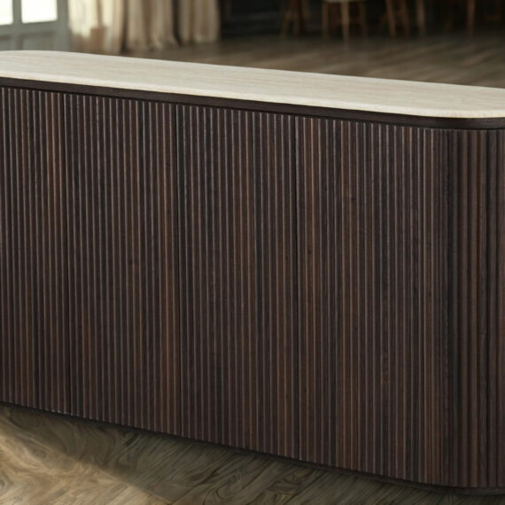 Carlton L180x W40xH55cm Buffet-Travertine Look