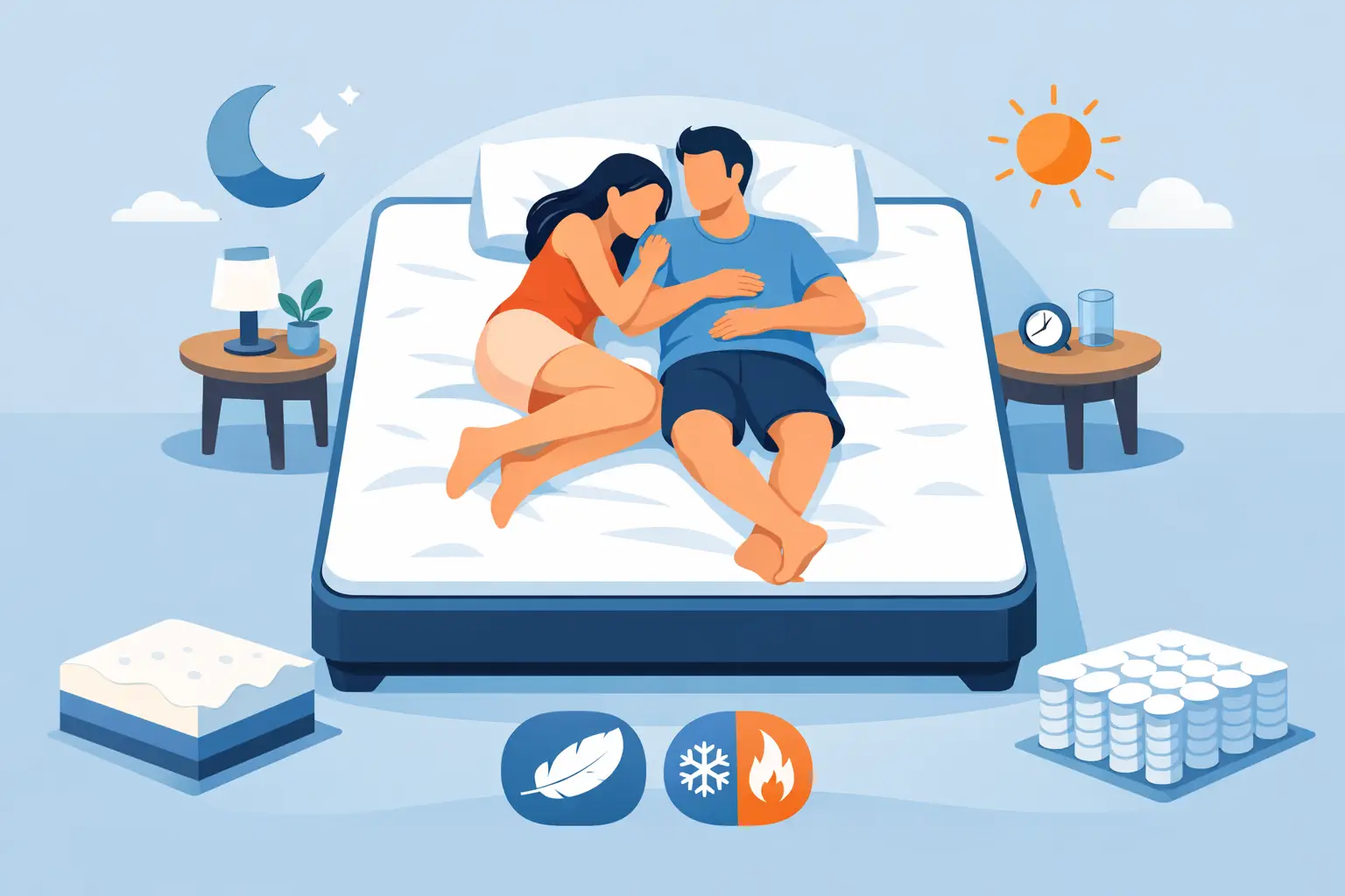 Best Mattresses for Couples That Suit Both Sleepers