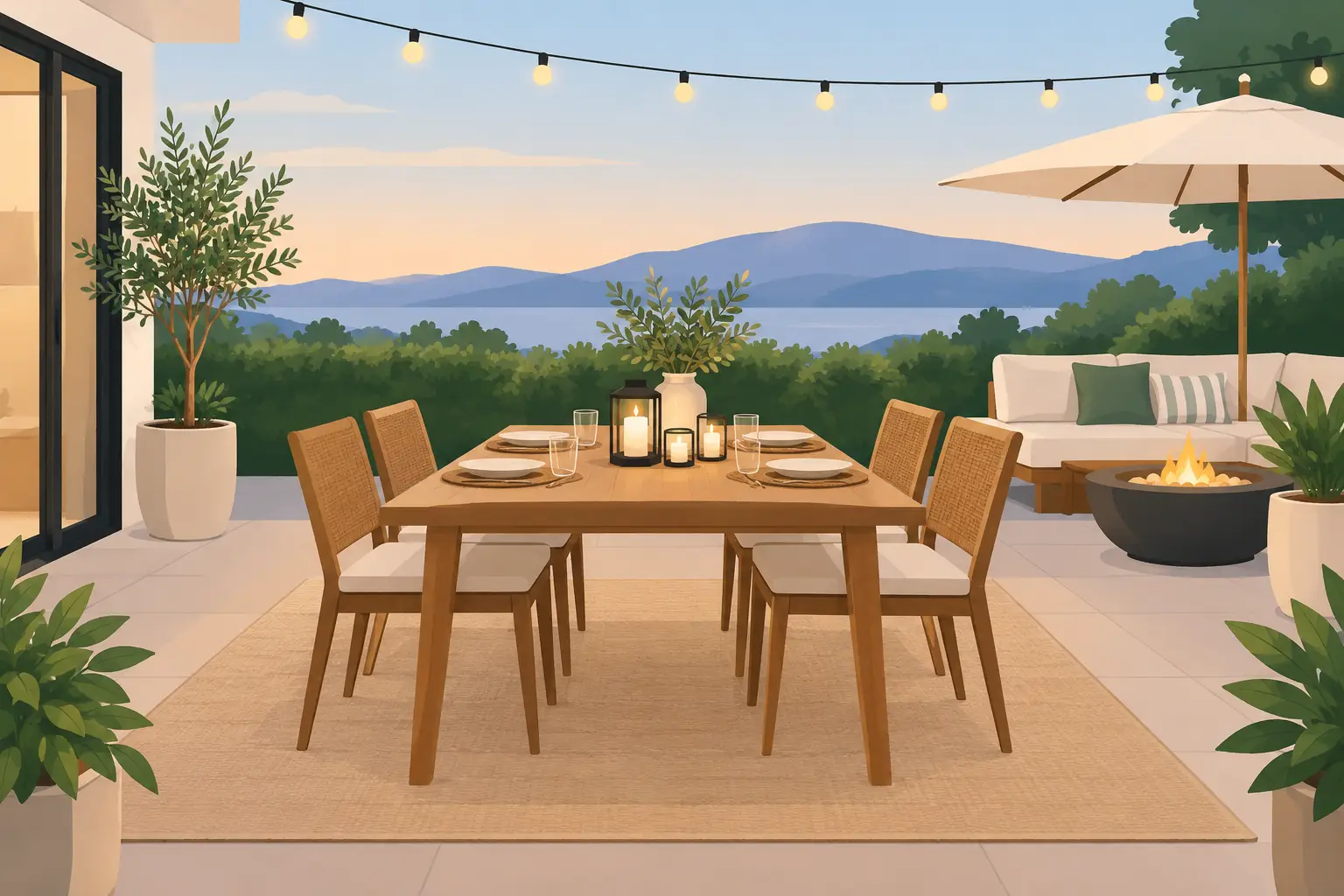 10 Patio Dining Setting Ideas for Easy Entertaining